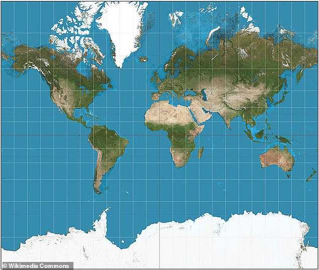 Все карты врут ученый отредактировал размеры континентов