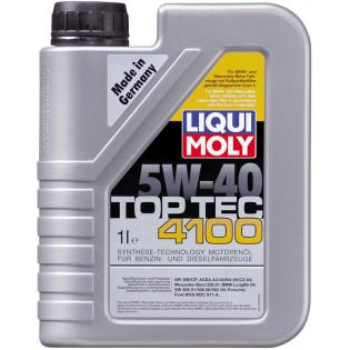 Моторное масло Liqui Moly Top Tec 4100 5W-40 – надежность и экономия