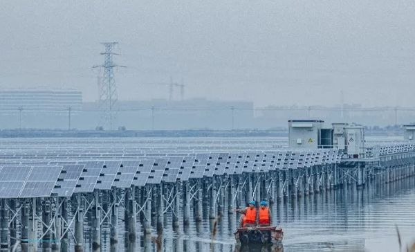 Рыбная ферма с солнечными батареями начала вырабатывать электричество на востоке Китая