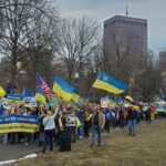В США в городе Бостон прошла демонстрация в поддержку Украины