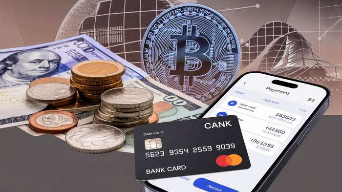 How do cash electronic money and cryptocurrency interact?