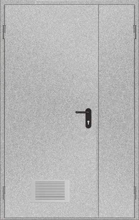 Двустворчатые глухие противопожарные двери для безопасных помещений